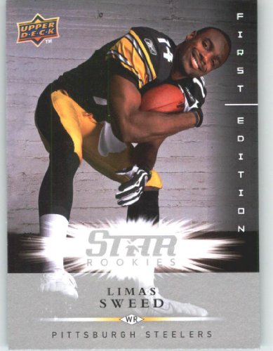 2008 Upper Deck First Edition #220 Limas Sweed RC - Pittsburgh Steelers ((RC - Rookie Card))(Football Cards)