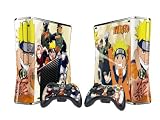 NARUTO Protector Skin Decal Sticker for Xbox 360 Slim (1 piece for the game console & 2 pieces for 2 controllers)