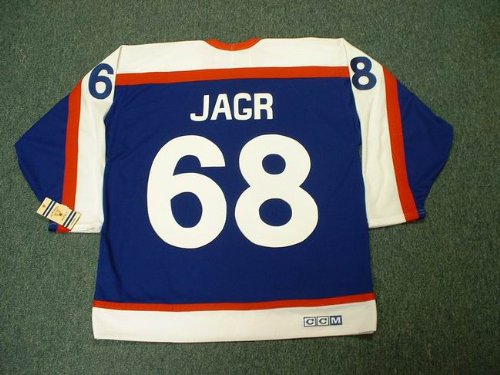 Buy JAROMIR JAGR New York Rangers 1970's CCM Vintage Throwback Away Hockey Jersey