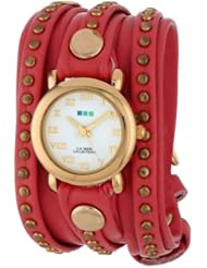 La Mer Collections Womens LMSW7002 Coral Gold Bali Wrap Watch