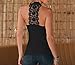 PinupArt Women's Lace Back Wrap Halter Top
