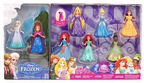 8-PC Doll Gift Set: 3.75" Disney Princess, featuring Anna and Elsa from Frozen