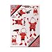 Nebraska Huskers Small Family Car Decal Sheet