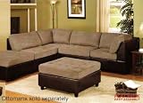 4 pcs Sectional Sofa Set with Contemporary Style Design in Pebble