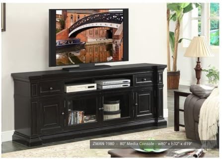 Legends Furniture ZMAN-1980 Manchester 80" Media Console in Rustic