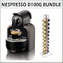 Nespresso D100G Essenza Single-Serve Automatic Espresso Machine in Grey w/ Cap Store Vista for 20 Capsules