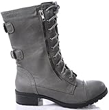 Marco Republic Commander Womens Military Combat Boots - (Grey) - 8