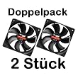 Xilence - 120mm Geh�use L�fter - Black - Doppelpack 2 St�ck Geh�usel�fter