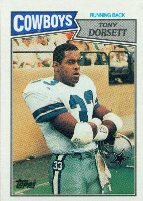 1987 Topps #263 Tony Dorsett UER - Dallas Cowboys (Football Cards)