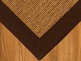 "Westpoint" Sisal Natural Fiber Rug 9 x 12- Wide Cotton Binding, Non-Slip Latex Backing