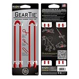 Nite Ize GT12-2PK-10 12-Inch Gear Tie, Red, 2-Pack