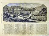 1858 人の上昇温暖気流の冷たいピレネー山脈の聖者christau のフランス人の印刷物 気流