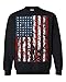 shop4ever® United States of America Flag Vintage Crewnecks USA Flag Sweatshirts