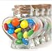 Clear Mini Glass Favor Jar - Heart Shape