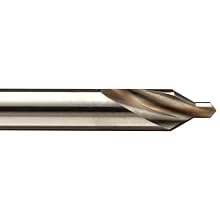 Precision Twist 76LO High Speed Steel Center Drill Bit, Uncoated (Bright) Finish, Round Shank, Spiral Flute, 60 Degree Point Angle