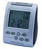 Precision MSF Radio Controlled Compact Weather Forecaster with Alarm Clock & Blue EL Backlights