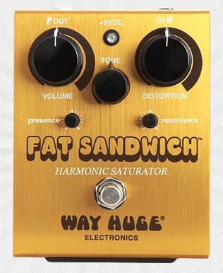 Way Huge Electronics WHE301 Fat Sandwich Harmonic Saturator Distortion Guitar Effects Pedal On Sale