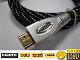 Supreme Quality Gold Plated High Speed HDMI HDMI M/M Cable Version for PS3, Blu Ray DVD, Xbox 360 6 Feet / Metal Silver Connectors with Nylon Mesh Version 1.3b Category 2 Certified Cable 51IZisMXUPL. SL160 Supreme Quality Gold Plated High Speed HDMI HDMI M/M Cable Version for PS3, Blu Ray DVD, Xbox 360 6 Feet / Metal Silver Connectors with Nylon Mesh Version 1.3b Category 2 Certified Cable