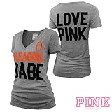 Baltimore Orioles Victoria's Secret PINK&Atilde;&macr;&Acirc;&iquest;&Acirc;&frac12; Deep V-Neck Bleacher Babe Tee