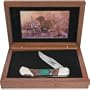 Bear & Son Cutlery S297NCL Wildlife Series Set - New Chocolate Lab Lockback Knife with Multi Color Wood Handles