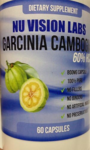 100% Garcinia Cambogia Pure Extract 1600mg With 60% HCA Extract For Maximum Weight Loss