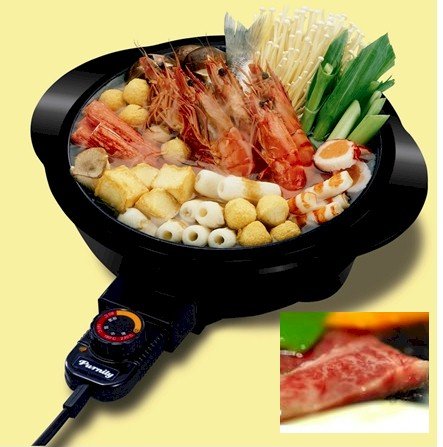 新製品☆煮る、焼く、炒める、蒸す、保温なんでもできる電気グリルなべ電気グリル鍋PGP230