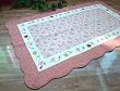 Shabby Chic Pink Embroid/Qulited Area/Throw Rug35"x59"