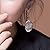 Real Spark The Trees Of Life Pattern Chunky Dangle Earring