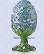 Digital Angel Garden flowers Faberge Egg Enameled new