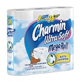 Charmin Ultra Soft Toilet Paper Mega Rolls, 9-Count (Pack of 4)