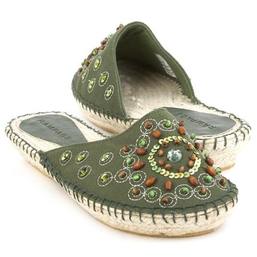 Rampage Kasey Green mules from Rampage