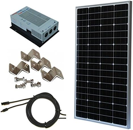 100W 100 Watt, 12 Volt 12V Solar Panel + MPPT Charge Controller Complete Kit for RV's, Boats and Off-Grid Battery Charging