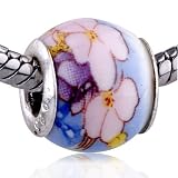 Pandora Chamilia Compatible Sterling Silver Core Slide-On And Slide-Off Bead , Fits Troll Bracelet Too