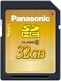 Panasonic 32GB SDHC Class 6 Memory Card (RP-SDV32GU1K)