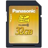 Panasonic 32GB SDHC Class 6 Memory Card (RP-SDV32GU1K)