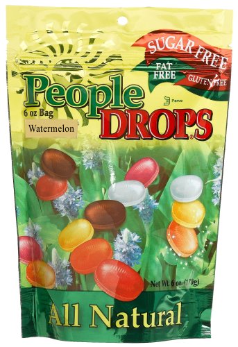 People Drops Watermelon Drops, 6-Ounce Pouches (Pack of 12)