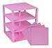Premium Light Pink Stackable Base Plates - 4 Pack 10