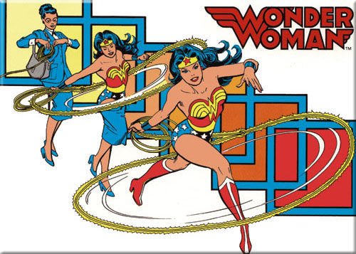 Wonder Woman Andy Warhol Pocket Mirror Changing Pose