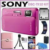 Sony Cyber-Shot DSC-TX10/P 16.2MP Waterproof Digital Camera with 3D Sweep P ....
