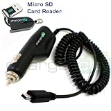 ChargerCity Car Charger Power Adapter Cord for Magellan Roadmate 1200 1210 1212 1220 1230 1240 1340 1370 SE4 1400 1412 1420 1424 1430 1440 1445 1445t 1470 1475 1475T GPS w/ 9ft Coiled Vehicle Power Cable for Longer Reach & Easy Storage. Include Free ChargerCity® OEM Micro SD USB Card Reader/Writer. *Item include Original ChargerCity Replacement Warranty* (Compare to AN0205SWXXX)