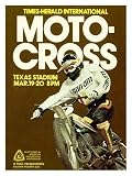 Times Herald Iternational Motocross Poster Giclee Poster Print, 18x24