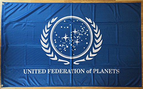 Star Trek Flag | United Federation Of Planets | Long Lasting Flag (90x150 cm / 3x5 ft)