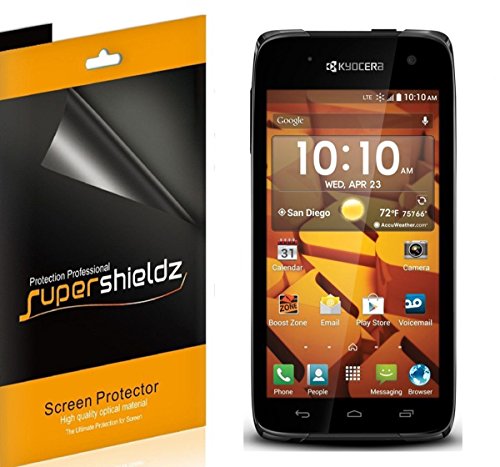 [6-Pack] SUPERSHIELDZ-Anti-Glare & Anti-Fingerprint (Matte) Screen Protector Shield For kyocera hydro Life + Lifetime Replacements Warranty [6-PACK] - Retail Packaging