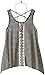 Beautees Girls' Shark Bite Tank Top with Necklace