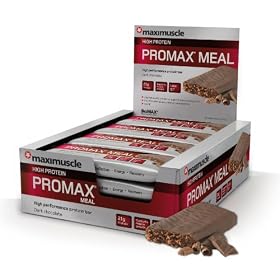 Maximuscle Promax Meal 60 g Chocolate High Protein Bars - Box of 12