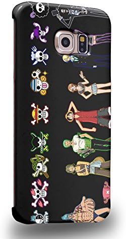 Case88 Premium Designs One Piece Luffy Zoro Nami Usopp Nico Robin Protective Snap-on Hard Back Case Cover for Samsung Galaxy S6 Edge (Not Normal S6 !)