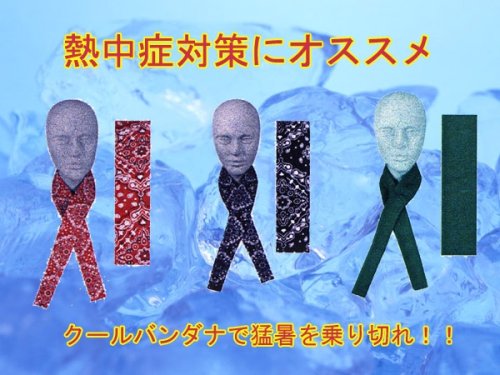 「ZANクールバンダナ ペイズリーレッド」 クールダナー