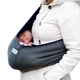 Micro Fleece Reversible Baby Sling Navy Charcoal -... by Karma Baby Carriers