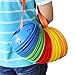 KEVENZ 50-Pack Soccer disc Cones,More Thicker, More Flexible,Multi Color Cone for Agility Training, Soccer, Football, Kids, Field Marker (Green, Red)