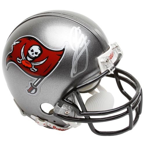 Riddell Tampa Bay Buccaneers #5 Josh Freeman Autographed Mini Replica Helmet